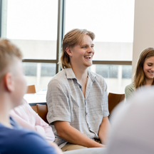 Group of students talking